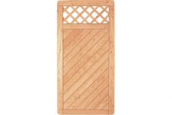 Sichtschutzzaun Holz Lärche Gitter 90 x 180 cm (Serie Pöhl)