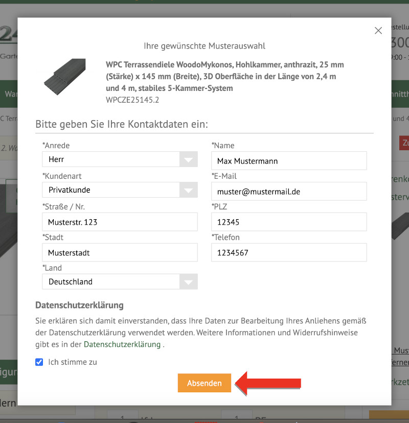 Absenden